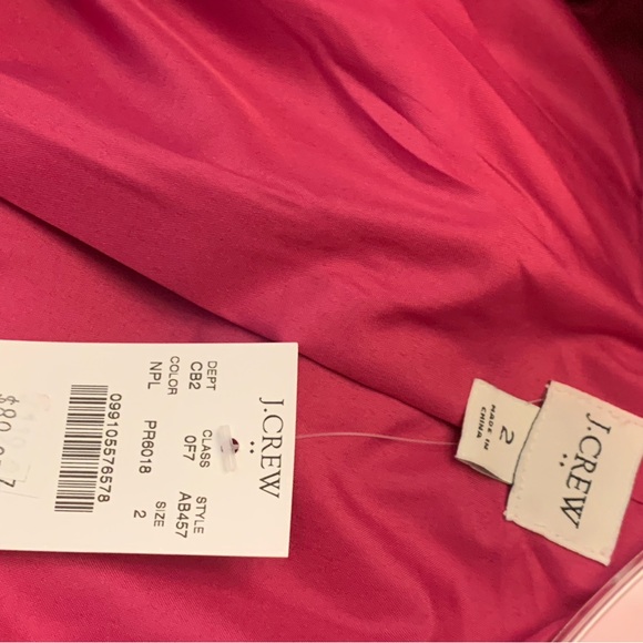 Jcrew Fuchsia Wool Blend Coat - Picture 3 of 3